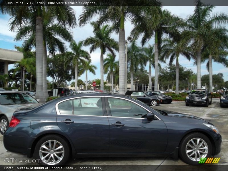 Blue Slate Metallic / Graphite 2009 Infiniti G 37 Sedan