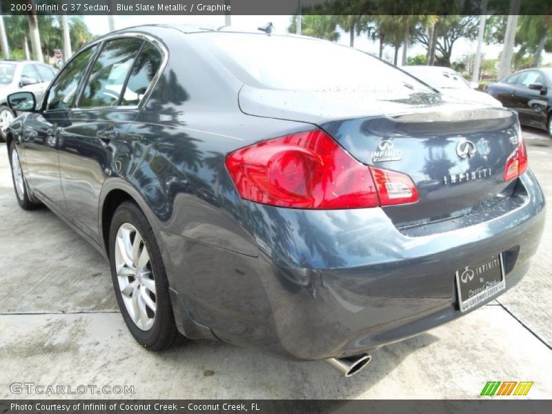 Blue Slate Metallic / Graphite 2009 Infiniti G 37 Sedan