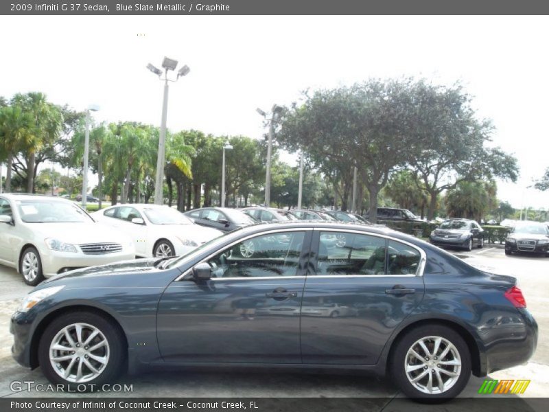 Blue Slate Metallic / Graphite 2009 Infiniti G 37 Sedan