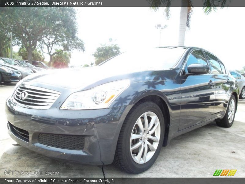 Blue Slate Metallic / Graphite 2009 Infiniti G 37 Sedan