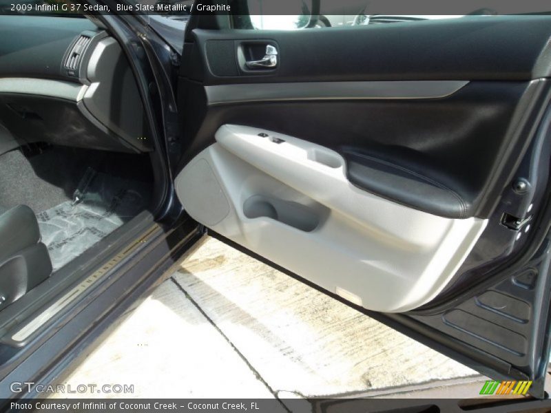 Blue Slate Metallic / Graphite 2009 Infiniti G 37 Sedan