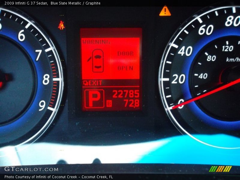 Blue Slate Metallic / Graphite 2009 Infiniti G 37 Sedan