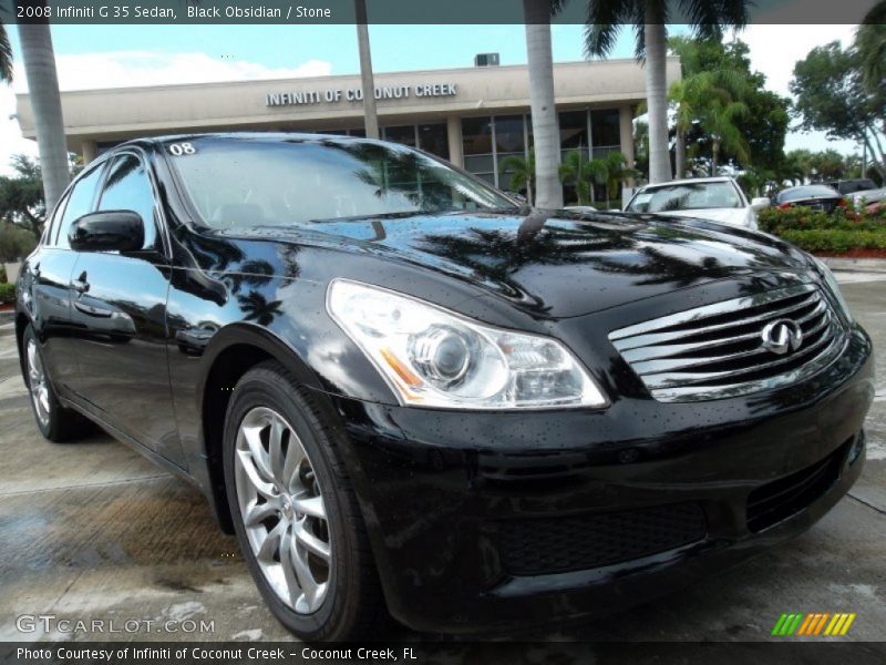 Black Obsidian / Stone 2008 Infiniti G 35 Sedan