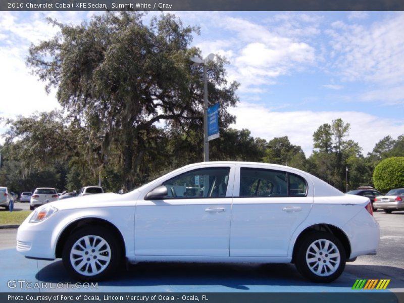 Summit White / Gray 2010 Chevrolet Cobalt XFE Sedan
