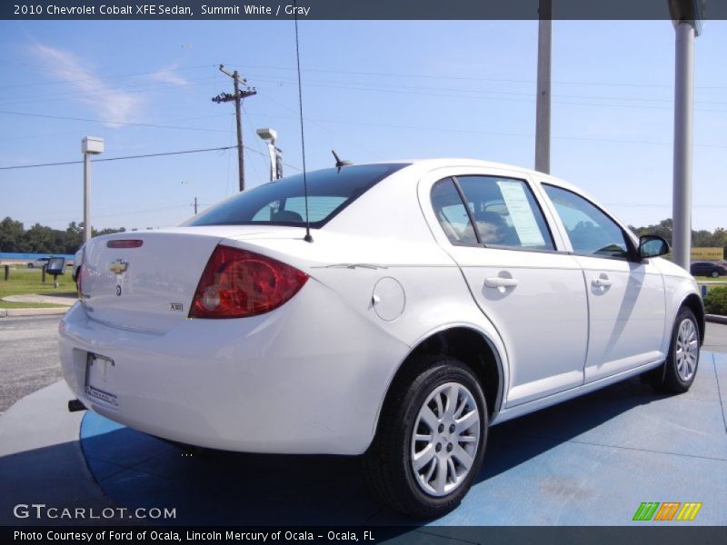 Summit White / Gray 2010 Chevrolet Cobalt XFE Sedan