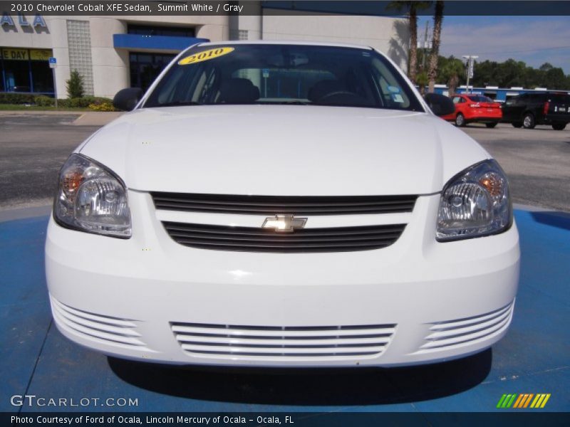 Summit White / Gray 2010 Chevrolet Cobalt XFE Sedan