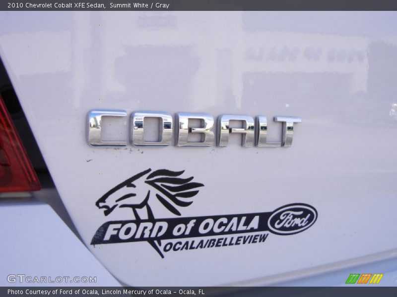 Summit White / Gray 2010 Chevrolet Cobalt XFE Sedan