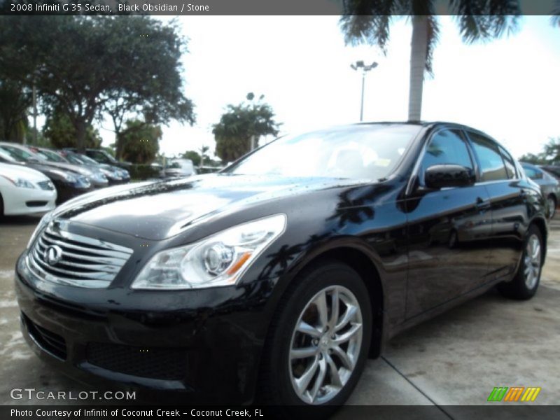 Black Obsidian / Stone 2008 Infiniti G 35 Sedan