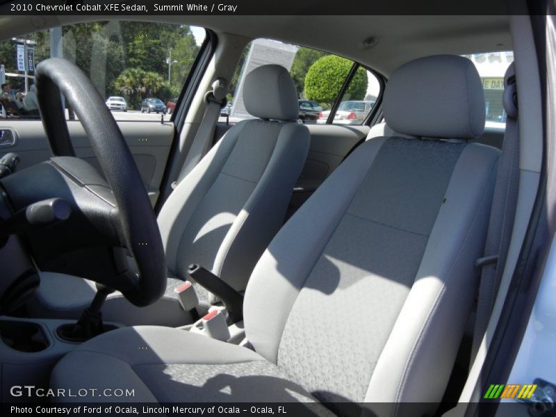 Summit White / Gray 2010 Chevrolet Cobalt XFE Sedan