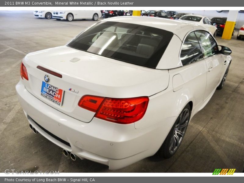 Mineral White Metallic / Black Novillo Leather 2011 BMW M3 Convertible