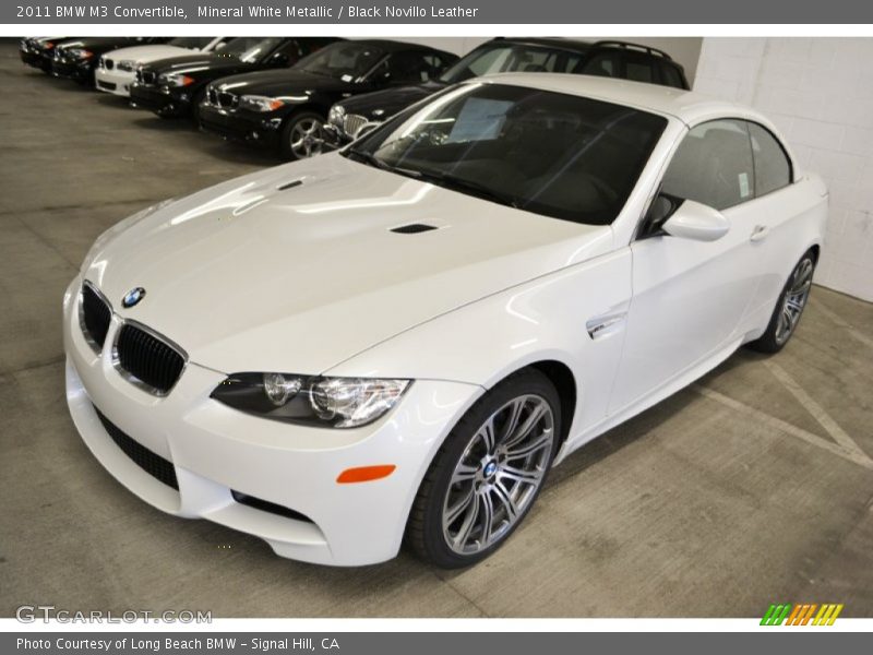 Mineral White Metallic / Black Novillo Leather 2011 BMW M3 Convertible