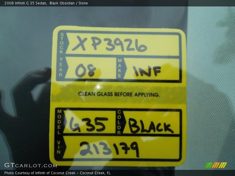 Black Obsidian / Stone 2008 Infiniti G 35 Sedan