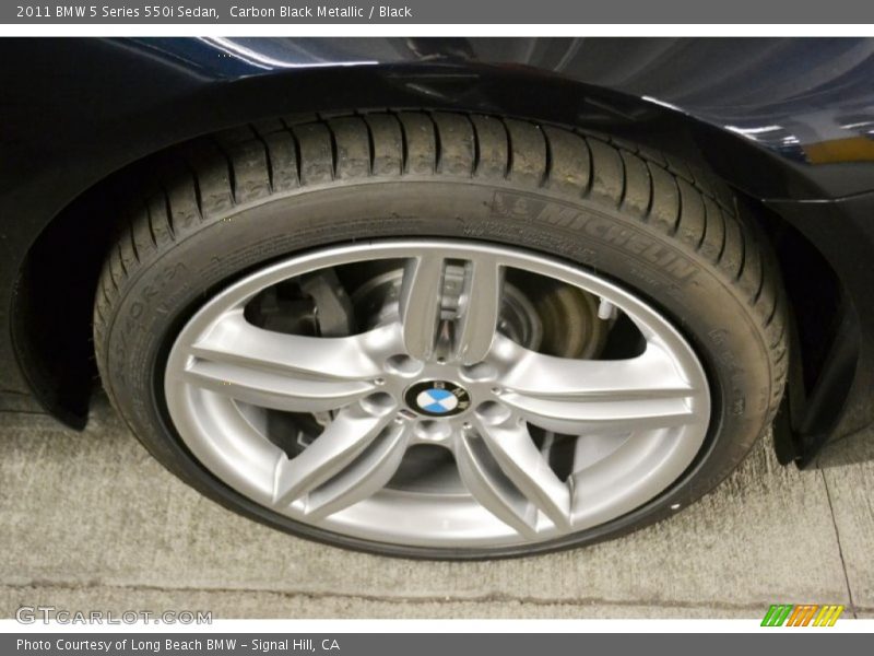 Carbon Black Metallic / Black 2011 BMW 5 Series 550i Sedan