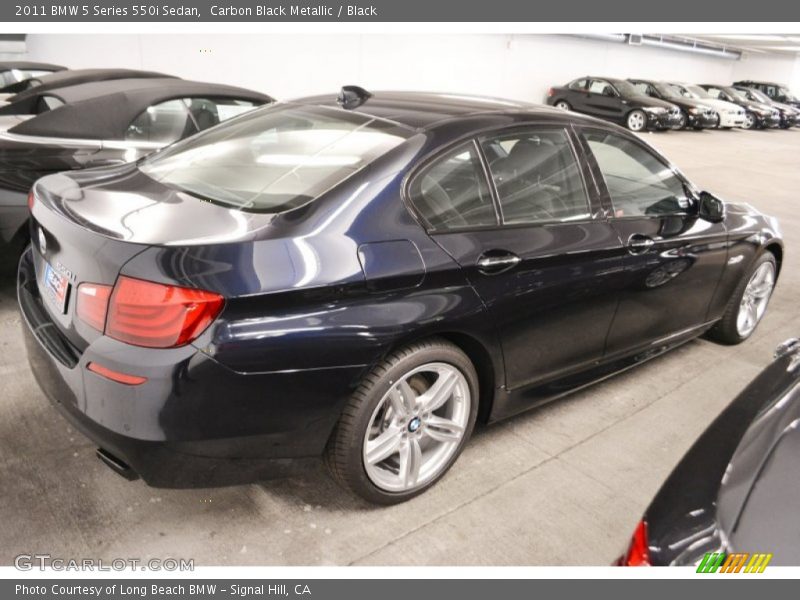 Carbon Black Metallic / Black 2011 BMW 5 Series 550i Sedan