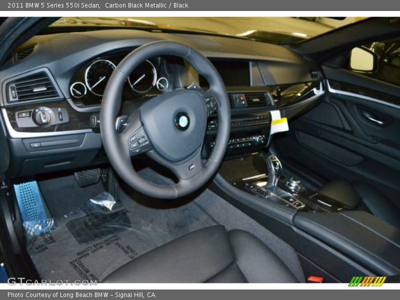 Carbon Black Metallic / Black 2011 BMW 5 Series 550i Sedan