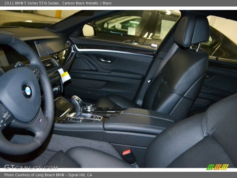 Carbon Black Metallic / Black 2011 BMW 5 Series 550i Sedan