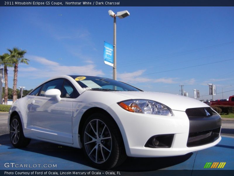 Northstar White / Dark Charcoal 2011 Mitsubishi Eclipse GS Coupe