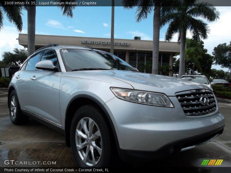 Liquid Platinum Metallic / Graphite 2008 Infiniti FX 35