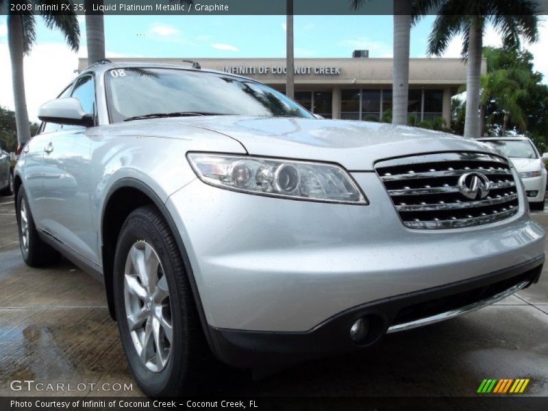Liquid Platinum Metallic / Graphite 2008 Infiniti FX 35