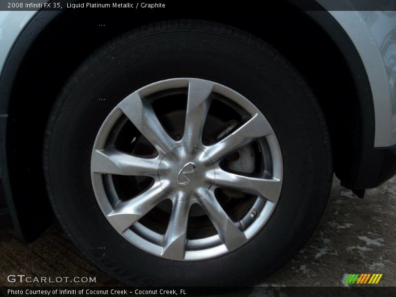 Liquid Platinum Metallic / Graphite 2008 Infiniti FX 35
