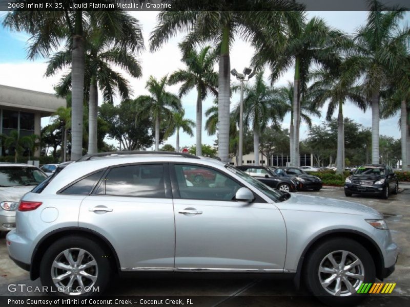 Liquid Platinum Metallic / Graphite 2008 Infiniti FX 35