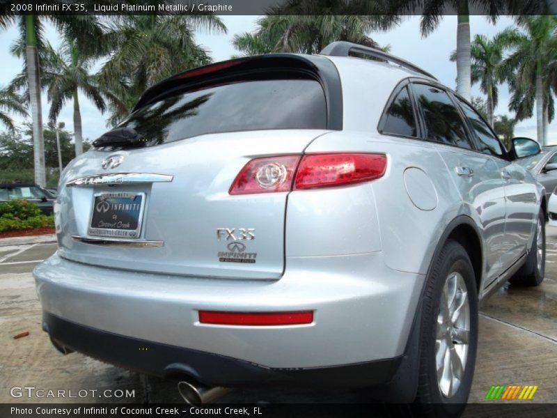 Liquid Platinum Metallic / Graphite 2008 Infiniti FX 35