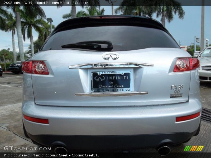 Liquid Platinum Metallic / Graphite 2008 Infiniti FX 35