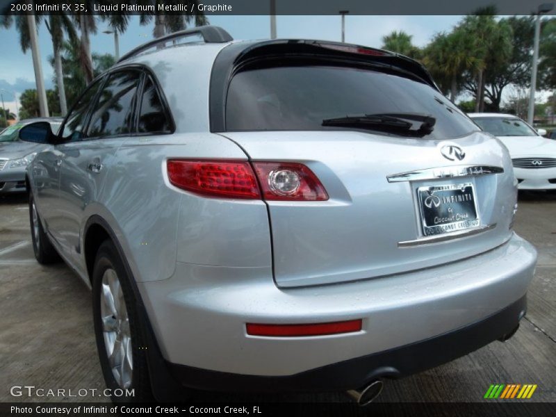 Liquid Platinum Metallic / Graphite 2008 Infiniti FX 35