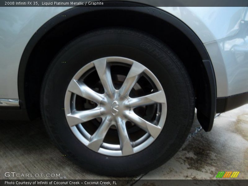 Liquid Platinum Metallic / Graphite 2008 Infiniti FX 35