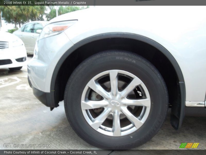 Liquid Platinum Metallic / Graphite 2008 Infiniti FX 35