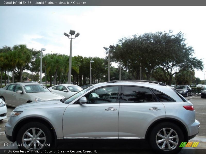 Liquid Platinum Metallic / Graphite 2008 Infiniti FX 35