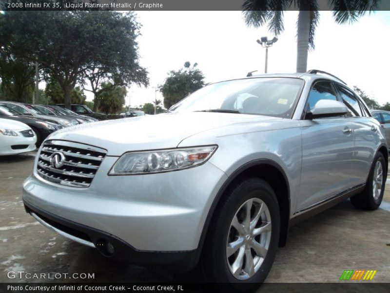 Liquid Platinum Metallic / Graphite 2008 Infiniti FX 35