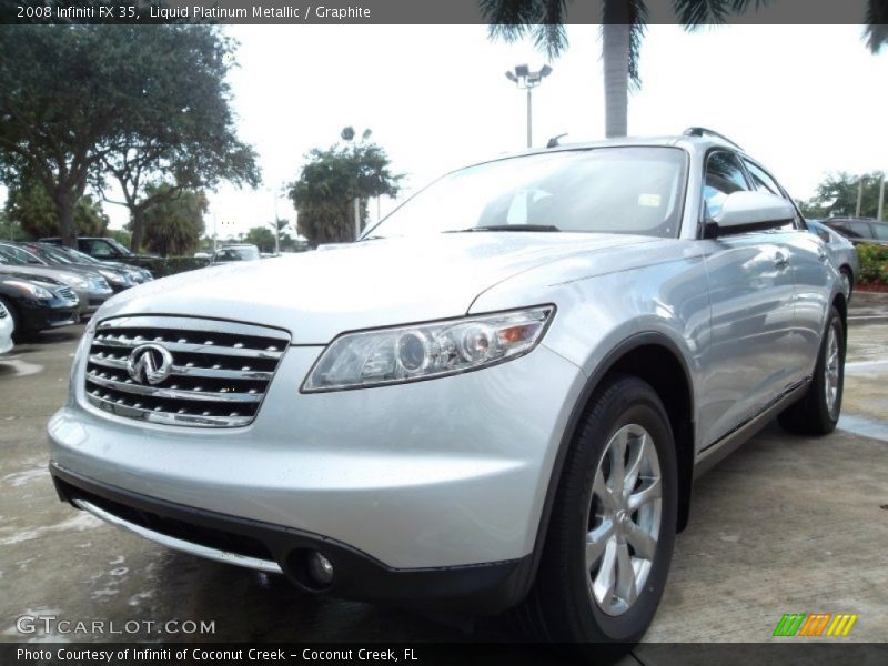 Liquid Platinum Metallic / Graphite 2008 Infiniti FX 35