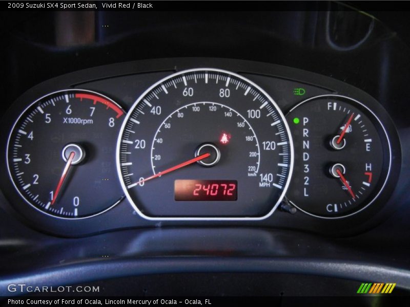  2009 SX4 Sport Sedan Sport Sedan Gauges