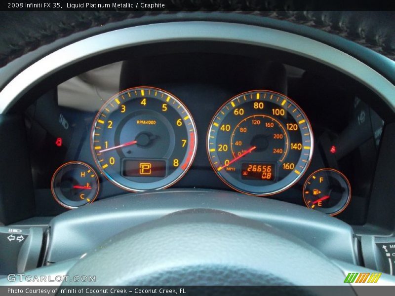 Liquid Platinum Metallic / Graphite 2008 Infiniti FX 35