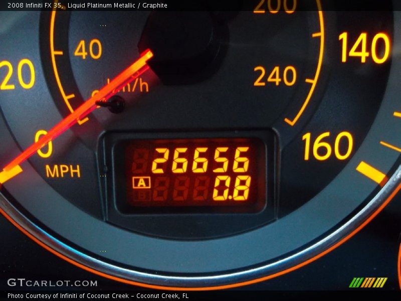 Liquid Platinum Metallic / Graphite 2008 Infiniti FX 35