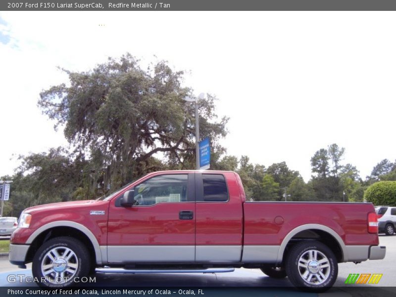 Redfire Metallic / Tan 2007 Ford F150 Lariat SuperCab