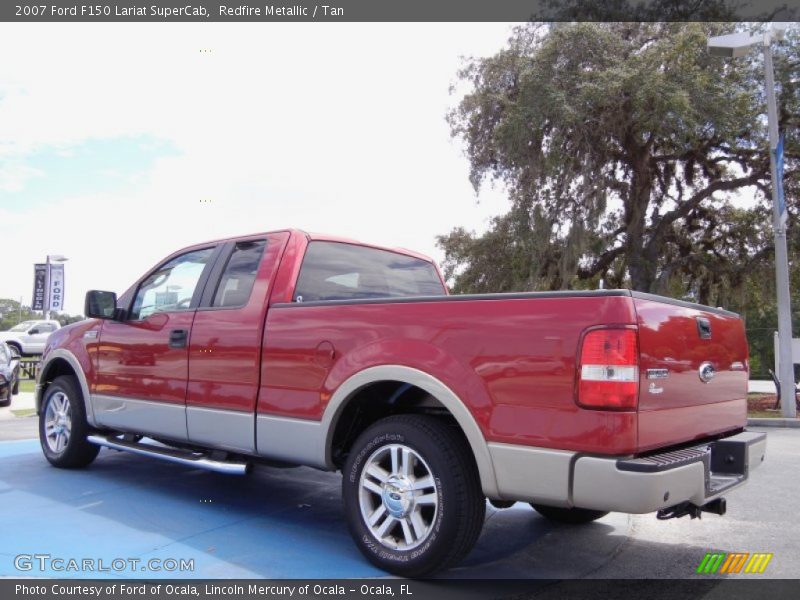 Redfire Metallic / Tan 2007 Ford F150 Lariat SuperCab