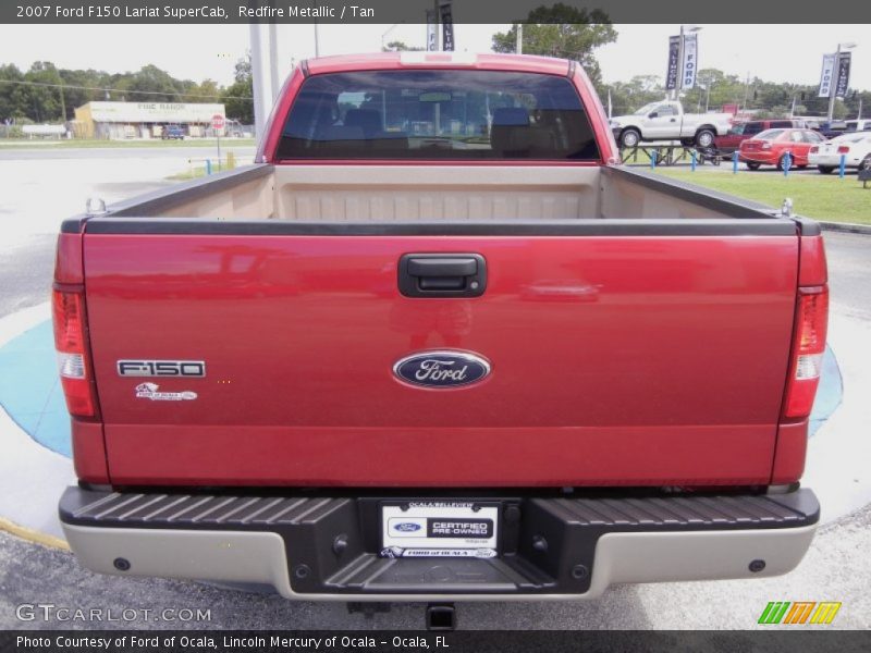 Redfire Metallic / Tan 2007 Ford F150 Lariat SuperCab