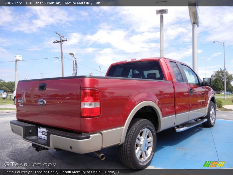 Redfire Metallic / Tan 2007 Ford F150 Lariat SuperCab