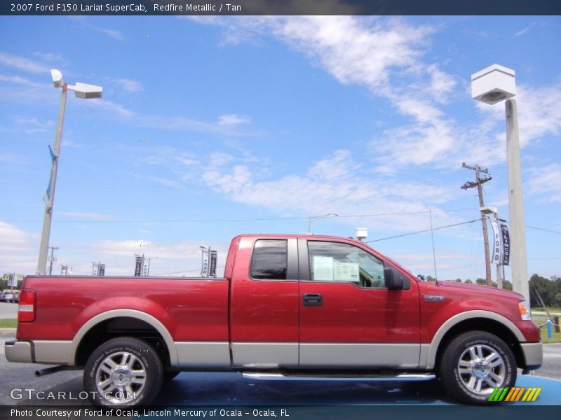 Redfire Metallic / Tan 2007 Ford F150 Lariat SuperCab