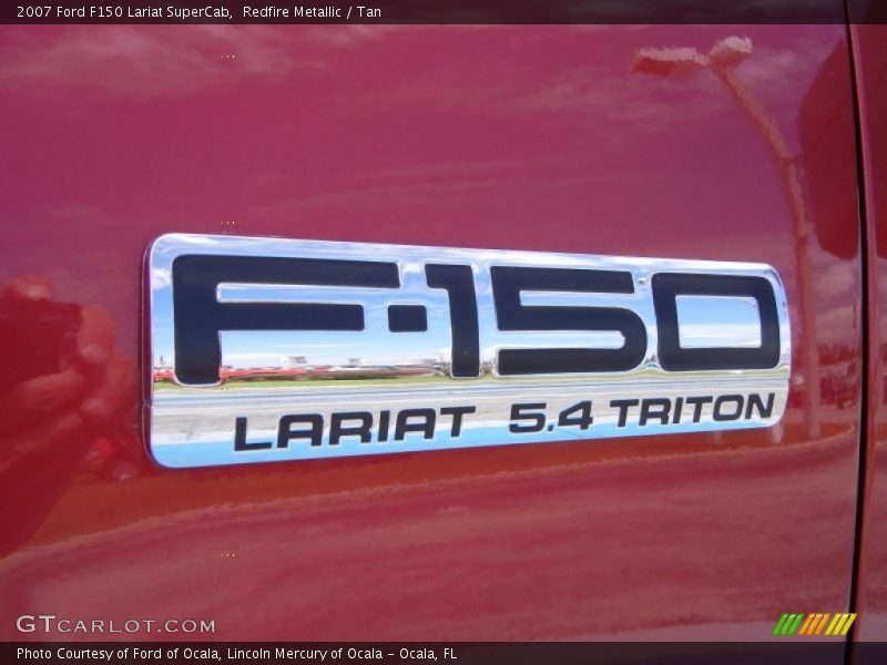 Redfire Metallic / Tan 2007 Ford F150 Lariat SuperCab