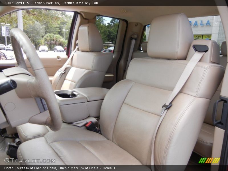 Redfire Metallic / Tan 2007 Ford F150 Lariat SuperCab