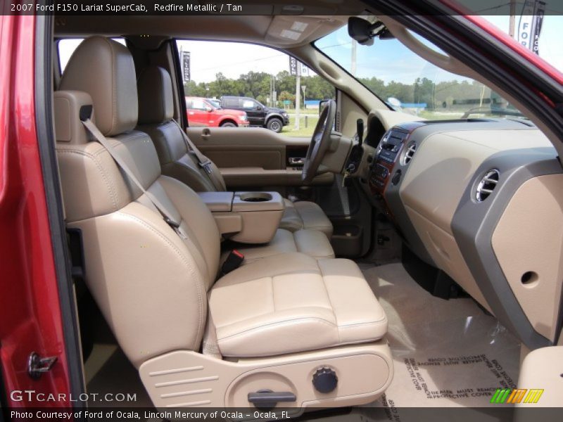 Redfire Metallic / Tan 2007 Ford F150 Lariat SuperCab