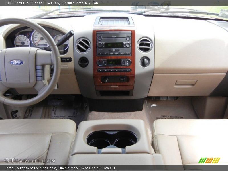 Redfire Metallic / Tan 2007 Ford F150 Lariat SuperCab
