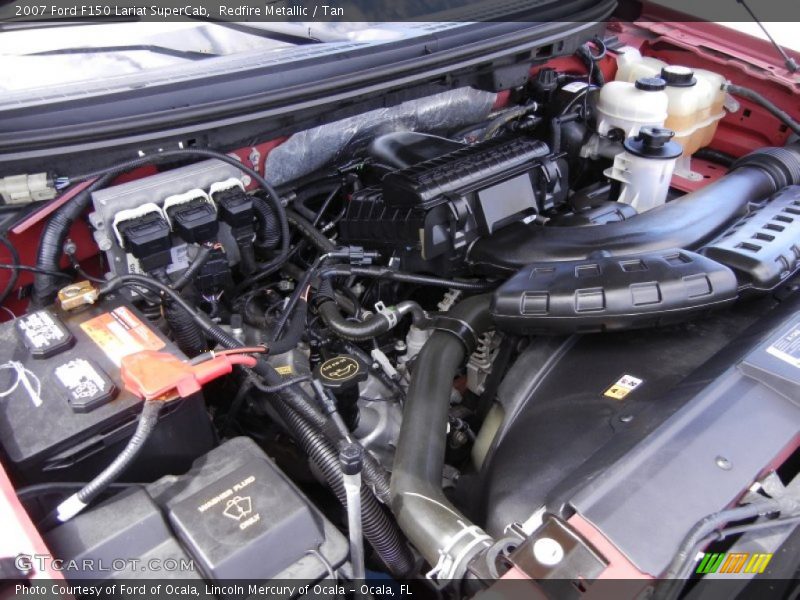 Redfire Metallic / Tan 2007 Ford F150 Lariat SuperCab