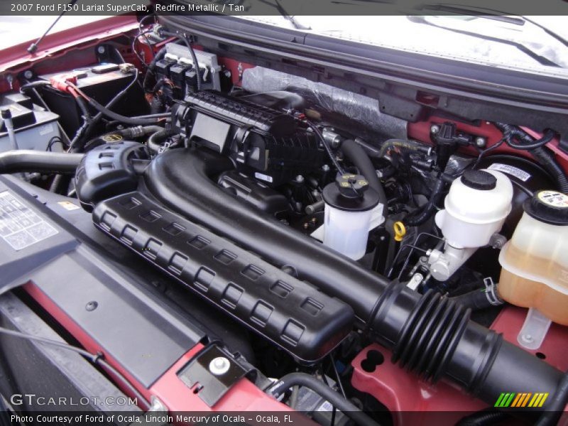 Redfire Metallic / Tan 2007 Ford F150 Lariat SuperCab