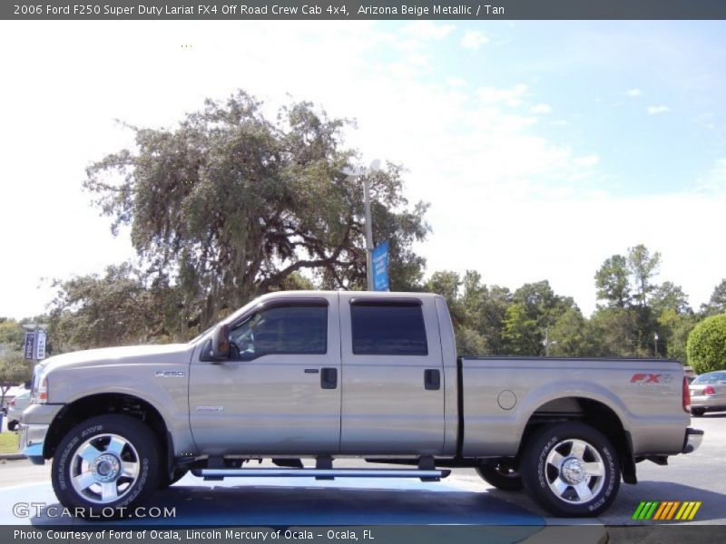 Arizona Beige Metallic / Tan 2006 Ford F250 Super Duty Lariat FX4 Off Road Crew Cab 4x4