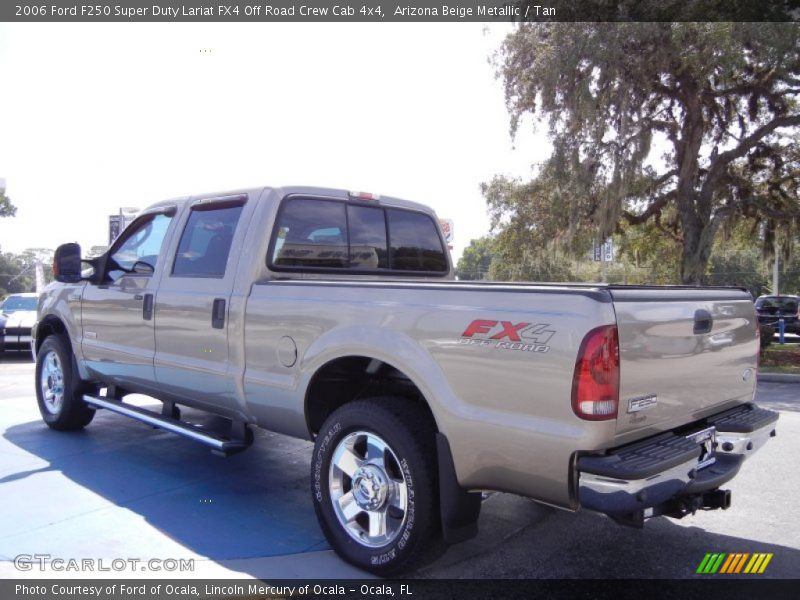 Arizona Beige Metallic / Tan 2006 Ford F250 Super Duty Lariat FX4 Off Road Crew Cab 4x4