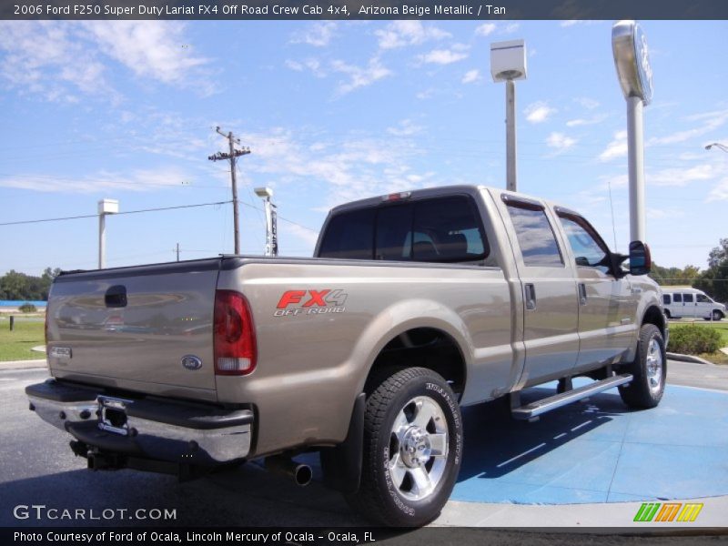 Arizona Beige Metallic / Tan 2006 Ford F250 Super Duty Lariat FX4 Off Road Crew Cab 4x4